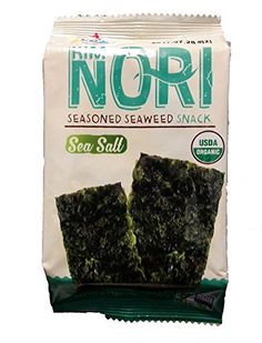 nori seasoned seaweed snack in a bag