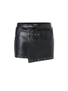 A faux leather miniskirt that can be worn for a mature look. 

By attaching the belt low, you can create a modern look. 

This is a great item that can be matched with basic items to complete your outfit. 

◾️Model
Height/Weight: 162cm/42kg
Try size: S

◾️Material
pu 50%
polyester 50%



Size (cm)
Skirt length
Waist
Hip


XS
26.5
69
82


S
27
73
86


M
27.5
77
90


L
28
81
94