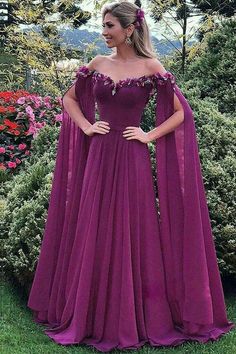 Chic Prom Dresses, A Line Evening Dress, 파티 드레스, Long Sleeve Prom, Chiffon Evening Dresses, Dresses Chiffon, Bridal Party Dresses, Long Evening Gowns, Dress Chiffon