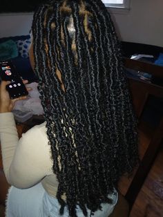 faux locs with added curls Faux Locs With Undercut, Locs With Undercut, Short Faux Locs, Loc Extensions, African Braids Hairstyles, Hair Shop, African Braids, Braiding Hair, Faux Locs