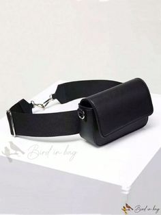 Bird in Bag - Minimalist Square Bag Flap in Black Diy Supplies, Bag Bag, Bird In Bag, Square Bag, Free Gifts, Black Color, Pu Leather, Square, Leather