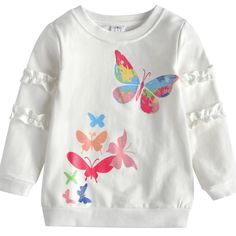 Vikita Girls Shirt Winter Long Sleeve Girls Top Girls Graphic Tee. Size 4-5y White Cartoon Print Tops For Spring, Spring White Cartoon Print Tops, Playful White Tops With Cartoon Print, Playful White Cartoon Print Top, Cute White Tops For Fall, Cute Multicolor Long Sleeve T-shirt, White Long Sleeve T-shirt For Playtime, Playful White Long Sleeve T-shirt, White Graphic Print Tops For Playtime