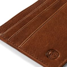 This slim, easy-to-carry card holder for men includes 6 card slots (3 on each side), a deep pocket on the top and 2 slip pockets on each side to hold folded cash. Constructed in vegetable-tanned light-brown/tan leather with a built-in lining to protect against RFID skimming. Delivered in a signature gift box. Designed in Denmark. Modern Brown Wallets With Rfid Blocking, Casual Brown Card Holder With Coin Pocket, Brown Rfid Blocking Card Holder For Business, Casual Brown Trifold Wallet With Interior Card Slots, Casual Brown Leather Card Holder, Casual Brown Rectangular Card Holder, Everyday Trifold Card Holder With Smooth Grain, Everyday Trifold Smooth Grain Card Holder, Cognac Wallet With Rfid Blocking For Everyday