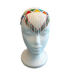 100 % Handmade with fine beads. One size fits most, Beaded Zulu tassel necklace that can also be worn as a head band. The band is multicolored and the tassel has a solid color with a finish of different colors. We have five solid colors for the tassel, Red, Orange, Blue, white and yellow. Made in South Africa, Durban. Bohemian White Headband, Beaded Headband For Festivals, Beaded Festival Headband, Festival Beaded Headband, Handmade Multicolor Headband Headpieces, Traditional Multicolor Handmade Headband, Traditional Handmade Multicolor Headband, White Handmade Bohemian Headband, White Bohemian Handmade Headband