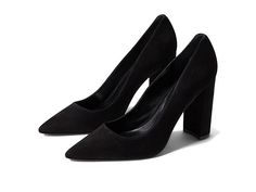 Marc Fisher LTD Abilene - Women's Shoes : Black : Slip into sleek fashionable Marc Fisher LTD Abilene pumps for a casual day to any evening occasion, it goes with all styles. Leather upper, lining, and insole. Pointed-toe silhouette. Flat platform and high block heels. Slip-on style. Man-made outsole. Imported. Measurements: Heel Height: 4 in Weight: 10 oz Product measurements were taken using size 9, width M. Please note that measurements may vary by size. Spring Pointed Toe Platform Court Shoes, Trendy Office Platform Heels, Trendy Pointed Toe Block Heels For Work, Trendy Closed Toe Block Heels For Work, Platform Block Heels For Office, Spring Almond Toe Platform Court Shoes, Chic Block Heels With Reinforced Heel For Fall, Trendy Formal Block Heels With Padded Heel, Modern Block Heels For Night Out