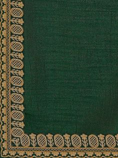 Green and gold-toned sareeSolid saree with embroidered borderHas embroidered detailThe saree comes with an unstitched blouse pieceThe blouse worn by the model might be for modelling purpose only. Check the image of the blouse piece to understand how the actual blouse piece looks like. Saree Sale, Organza Saree, Mirror Work, The Model, Embroidered Silk, Blouse Piece, Red Floral, Green And Gold, Quality Fabric