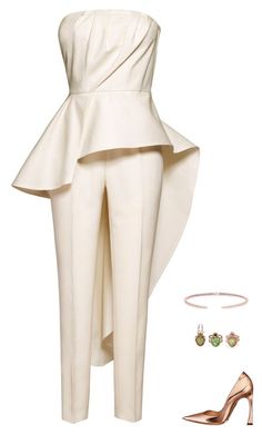 "Zaira" by drizzle5 ❤ liked on Polyvore featuring H&M and Daniela Villegas Jumpsuit With Extension, Fast Fashion Brands, Hollywood Glamour, White Outfits, Street Style Outfit, Giuseppe Zanotti, African Fashion