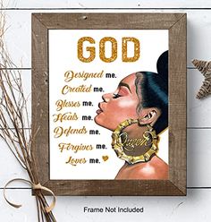 Motivational Posters,  Inspirational Scripture - Uplifting Encouragement Gifts for Women Tropical Artwork, Strong Black Woman Quotes, African American Wall Art, Unique Wall Art Decor, Girls Wall Decor, Queen Poster, Good Morning Spiritual Quotes, Religious Wall Decor, Christian Gifts For Women