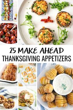 25 make ahead thanksgiving appetizers