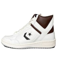 Converse Weapon x SOULGOODS 'White Brown' X46722-SA550U-23S01 White Lace-up High-top Sneakers For Outdoor, Casual White High-top Sneakers With Padded Tongue, Urban Converse High-top Sneakers For Sports, Leather High-top Sneakers With Padded Tongue, White Lace-up High-top Sneakers With Padded Tongue, White Sneakers With Padded Tongue For Streetwear, Sporty High-top Lace-up Sneakers With Padded Tongue, White High-top Sneakers For Outdoor, Sporty Lace-up High-top Sneakers With Padded Tongue