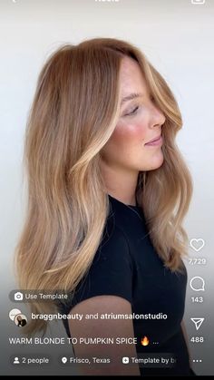 Honey Blonde Hair Ideas, Brassy Blonde Hair, Mommy Hairstyles, Copper Blonde Hair, Ice Blonde Hair, Red Blonde Hair, Event Hair, Beige Hair, Strawberry Blonde Hair Color