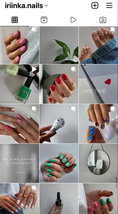 Nail Instagram Feed, Feed Nails, Iris Nails, Nail Tech Quotes, Nail Room Ideas, Unghie Nail Art, Nail Art Photos