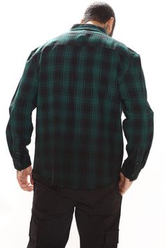 Available In Green/Black, Red/Black, And Blue/Black Fold Down Collar Front Button Closure Front Pockets Long Sleeve Disclaimer: To Keep The Aesthetic Of This Garment, Please Follow The Care Instructions Carefully. Disclaimer: Plaid Placement May Vary 100% Cotton Imported | Mens Sunset Dip Dye Flannel Shirt in Green size 2XL by Fashion Nova Casual Green Flannel Shirt, Green And Black Flannel, Mens Plaid Shirts Green, Casual Yarn-dyed Long Sleeve Flannel Shirt, Green Cotton Button-up Flannel Shirt, Men's Button Down Shirt, Button Down Shirt Mens, Dip Dye, Woven Top