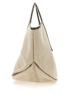 Body: 100% Organic Cotton Handle: 100% Calf Leather Lining: 100% Organic Cotton Spain Luxury Coated Canvas Shoulder Bag With Magnetic Closure, Brown Structured Shoulder Bag For Travel, Designer Structured Everyday Bag, Designer Structured Brown Bags, Luxury Structured Shoulder Bag With Leather Handles, Luxury Taupe Textured Leather Bag, Timeless Beige Textured Leather Shoulder Bag, Timeless Leather Trim Shoulder Bag For Daily Use, Structured Beige Bags For Daily Use