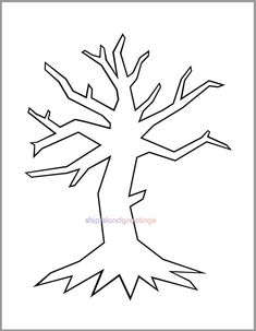 a drawing of a tree with branches