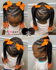 Toddler Girl Braid Styles With Beads, Sky Hairstyle, Kiddie Hairstyles, Girl Braided Hairstyles, Kids Braids With Beads, Hairstyles With Beads, Toddler Braided Hairstyles, Toddler Braids, Black Kids Braids Hairstyles