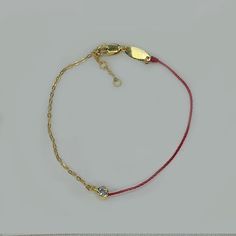 Fashion Element: Peace buckle Style: Fresh Single Diamond Bracelet, Red Rope, Diamond Bracelets, Watch Necklace, Ring Bracelet, Earring Necklace, Ring Necklace, Womens Bracelets, Gold Color