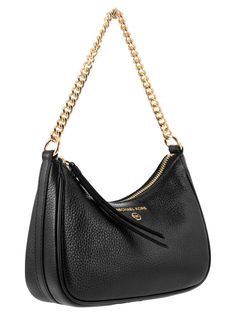 100% Grained leather Gold coloured trim Lining: 100% Polyester | Michael Kors Women's Jet Set Charm in Black | FW23/24 Coloured Trim, Fendi Backpack, Hogan Shoes, Couture Outfits, American Fashion Designers, Velvet Bag, Small Shoulder Bag, Trendy Accessories, Kors Jet Set