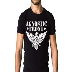 Get your product: Agnostic Front Band Eagle Logo Black Men's Cotton T-shirt
1. PRODUCT INFORMATION:

Proudly printed in America
5.3 oz, unisex fit
Heavy cotton, classic midweight fabric
Material: 100% cotton | Dark Gray: 50% cotton:50% polyester | Light Gray: 90% cotton:10% polyester
Double-needle stitched neckline, bottom hem, and sleeves
Quarter-turned to eliminate center crease
7/8 inch collar
Tear-away label
Machine-wash safe
Copyrighted artwork
2. SIZE CHART:
3. RETURN:
We will gladly issue Band Logo T-shirt With Crew Neck, Unisex Band Logo T-shirt Crew Neck, Band Logo Crew Neck T-shirt, Black Band Logo T-shirt With Relaxed Fit, Black Band Logo T-shirt In Relaxed Fit, Black Band Logo T-shirt Relaxed Fit, Black Relaxed Fit T-shirt With Band Logo, Band Logo Graphic Tee With Crew Neck, Graphic Tee With Band Logo And Crew Neck