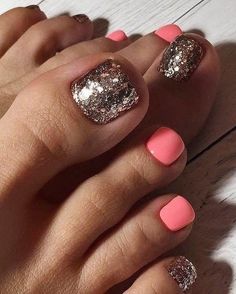 Glitter Toe Nails, Smink Inspiration