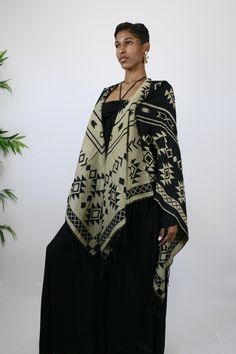 This gorgeous shawl is an easy throw and go addition. It’s tribal elements are woven into the garment. Great way to add a cozy, yet stylish finish to any outfit. Choose the black side or tan side…either way you are sure to look culturally chic. Belt not included. One Size Fits All Chic Belt, Black Side, Scarf Shawl, One Size Fits All, The Black, Shawl, To Look, That Look, Black