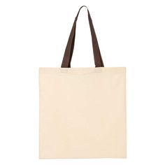 Elevate your brand with our eco-friendly custom cotton tote bag. Made from 100% natural cotton, this spacious 15" x 16" tote features sturdy self-fabric handles for comfortable carrying. Perfect for shopping, the beach, or as a promotional giveaway, this versatile bag offers ample room for your custom design. Make a positive impact while promoting your business with this stylish and sustainable choice. Features: Eco-friendly Cotton Spacious 15"W x 16"H Sturdy self-fabric handles | Totes | Cotton Rectangular Cotton Canvas Bag With Reinforced Handles, Recyclable Cotton Bags In Natural Color, Recyclable Natural Cotton Bag, Recyclable Natural Cotton Bags, Eco-friendly Canvas Bag With Reinforced Handles For Daily Use, Cream Canvas Bag With Canvas Lining, Eco-friendly Cream Canvas Bag, Brown Cotton Canvas Tote Bag, Eco-friendly White Canvas Bag With Canvas Lining