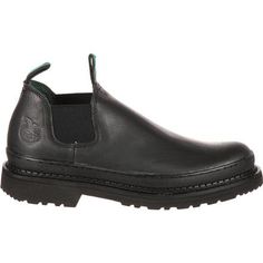 Georgia Giant Romeo Work Shoe, , large Slip-resistant Moc Toe Work Boots, Slip-resistant Moc Toe Waterproof Boots For Work, Reinforced Plain Toe Work Boots For Walking, Leather Steel-toe Work Boots For Outdoor Work, Slip-resistant Moc Toe Leather Work Boots, Slip-resistant Leather Work Boots With Moc Toe, Slip-resistant Moc Toe Work Boots For Walking, Rugged Leather Work Boots With Steel Toe, Slip-resistant Plain Toe Walking Boots