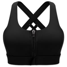 PRICES MAY VARY. EASY-ON, EASY-OFF: Is there really anything worse than trying to wrestle yourself out of a sweaty sports bra after you¡¯ve already conquered a grueling workout? Cordaw zip front sports bra for women with a handy zipper right between the boobs, these are easy-on and easy-off, no matter how sweaty you get. zip-up front that locks in place when you lay the zipper flat. Comfortable fits, covenience and no-fuss. 2 hooks at the top of the zipper placket for added security. UNIQUE STRA Gym Sports Bra, Zipper Sports Bra, Gym Bra, Front Zip Sports Bra, High Impact Sports Bra, Lounge Lingerie, Athlete Workout, Running Workout, Yoga Gym