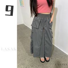 Lasaky - Professional High-Waisted Utility Skirt Work Skirts Professional, Buttoned Dress, Work Skirt, Utility Skirt, Strapless Bodycon Dress, Sleeveless Shirt Dress, Skirts Midi High Waisted, Work Skirts, Professional Attire