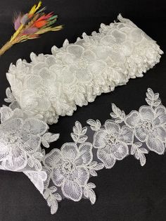 "Delicate Venise Lace Trim in  for İvory lace trim Bridal, Victorian, Sashes, Home Decor, belly dancer,  lace, lace trim,  white Cotton Lace Trim, cotton crocheted lace trim, vintage style lace trim, wide French lace, floral lace edge, heirloom lace,  Use for clothing, neckline, shoulder belt, pillowcase, dresses, gifts, bags decoration, party dress, curtains, skirt bottoming, home decor and other projects you could imagine. For more quantity, please feel free to convo me for custom listing Widt Lace Bridal Belt For Ceremony, Embroidered White Lace For Ceremony, White Lace Trim For Wedding, White Fitted Lace Bridal Belt, Fitted White Lace Bridal Belt, White Scalloped Lace For Bride, Elegant Embroidered White Trims, Lace Bridal Belt With Lace Trim For Wedding, Elegant White Embroidered Trims