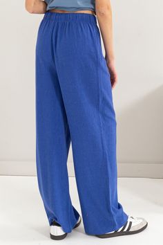 Unleash your inner wanderlust with our Mediterranean Stroll linen pant. Made from a breathable linen fabric, these pants are perfect for relaxing and exploring. With a high waist, side pockets, and wide legs, they offer both comfort and style. Plus, the drawstring closure allows for a customizable fit. Perfect for when you want to take a break from conquering the world. Flax Wide-leg Pants With Pockets, Relaxed High Waist Wide Leg Pants For Spring, Summer Bottoms With Relaxed Fit And Straight Leg, Summer Relaxed Fit Straight Leg Bottoms, Relaxed Wide Leg Pants For Everyday, Relaxed High Waist Pants With Pockets, Everyday Relaxed Wide-leg Pants, Versatile Wide Leg Pants For Vacation, Relaxed Wide-leg Pants For Everyday