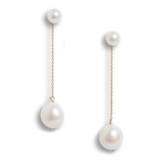 Baroque Pearl Drop Earrings – POPPY FINCH U.S. Diamond And Pearl Drop Earrings, Huge Pearl Earrings, Big Pearl Earrings, Pjo Oc, White Gold Pearl Earrings, Classic Pearl Earrings, Earrings Pearl Drop, Drop Pearl Earrings, Pearl Bridal Earrings