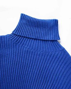 Details: Long-sleeve sweater with high collar designTop Length: CroppedSleeve Length: Long SleevesMaterials:95% Polyester + 5% Spandex Stretch Funnel Neck Sweater For Layering, Blue Workwear Sweater, Blue Turtleneck For Winter Layering, Blue Funnel Neck Sweater For Winter, Blue Funnel Neck Winter Sweater, Winter Blue Sweater For Layering, Blue Long Sleeve Turtleneck For Fall, High Neck Stretch Sweater In Solid Color, Stretch High Neck Sweater In Solid Color