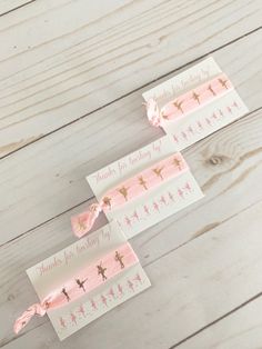 "These sweet twirling ballerina hair ties make the perfect party favor for your little ballerina's birthday party! These elastic hair ties are a hit with young girls! They are comfortable to wear in their hair and can double as bracelets when worn on their wrists. Each hair tie comes on its own ballet themed card that says \"Thanks for twirling by\". If you need a large quantity of hair tie favors, please contact me for availability and a custom listing. If you would like the card customized wit Pink Whimsical Hair Accessories For Birthday, Whimsical Pink Hair Accessories For Birthday, Playful Pink Hair Accessories For Birthday, Dance Recital Gift, Ballerina Hair, Birthday Dance, Dance Recital Gifts, Ballet Birthday, Ballerina Gift