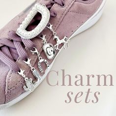 Elevate your sneakers with this cowgirl shoe charm set, perfect for Y2K shoes for women, featuring a silver heart charm and a personalized initial charm. This charming country accessory for shoe laces adds a unique touch to your charm jewelry collection. 𝐃𝐄𝐓𝐀𝐈𝐋 ♥️ FREE silver letter charm with any purchase ♥️ Purchase a charm set or individual charms ♥️ Silver filled charms ♥️ Come with lobster clasp ♥️ Easily fit on any shoe lace  ♥️ Sneakers not included :-) 𝐒𝐇𝐈𝐏𝐏𝐈𝐍𝐆 𝐓𝐈𝐌𝐄 📦 Average production time is 1-5 business days 📦 Standard Shipping is 2-5 business days 𝐇𝐎𝐖 𝐓𝐎 𝐎𝐑𝐃𝐄𝐑 1. Select charm set or individual charm 2. Select a  FREE letter charm 3. Select a quantity 4. Select shipping options 𝐂𝐇𝐄𝐂𝐊 𝐎𝐔𝐓 𝐎𝐔𝐑 𝐎𝐓𝐇𝐄𝐑 𝐒𝐇𝐎𝐄 𝐂𝐇𝐀𝐑𝐌𝐒 𝐈𝐍 𝐎𝐔𝐑 ? Trendy Silver Shoe Charms For Gifts, Casual Silver Shoe Charms For Gift, Casual Silver Shoe Charms As Gift, Cowgirl Shoes, Shoes For Woman, Y2k Shoes, Lace Sneakers, Letter Charm, Cow Girl