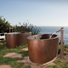 Native Trails 64" Copper Aspen Bathtub Big Sur House, Copper Soaking Tub, Soaker Bathtub, Copper Tub, Copper Bath, French Country Bathroom, Copper Bathtubs, Soaker Tub, Steam Showers Bathroom