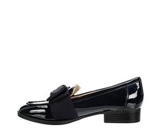 Bandolino Lindio Women s Loafer Tailor your look to fit in the Lindio women s Loafer from Bandolino. Featuring a patent leather upper with an oversized bow accent for extra style, this cutaway Slip-On adds to your outfit s charm. The insole cushions your foot, while the low heel offers subtle lift. Synthetic upper Slip-On Bow detail Padded footbed1 block heel Workwear Loafers With Bow And Round Toe, Flat Heel Loafers With Bow For Workwear, Slip-on Patent Leather Flats For Work, Flat Bow Loafers For Workwear, Flat Bow Loafers For Work, Formal Patent Leather Flats With Bow, Elegant Bow Loafers For Work, Formal Bow Loafers For Fall, Rack Room Shoes