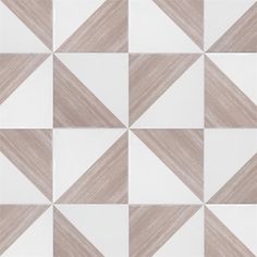 a white and brown tile pattern that looks like it has been painted in different shades