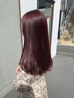 Cherry Brown Hair, Pelo Color Vino, Wine Hair Color, Plum Hair, Cherry Hair, Hair Tint