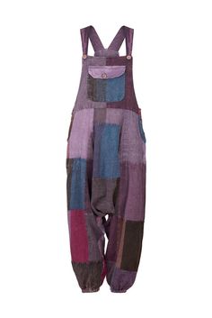 Casual Cotton Jumpsuit With Patchwork, Casual Cotton Jumpsuits And Rompers With Patchwork, Casual Cotton Jumpsuit And Romper With Patchwork, Casual Multicolor Patchwork Jumpsuits And Rompers, Baggy Patchwork Overalls, Cotton Overall Jumpsuits And Rompers For Festival, Cotton Overalls For Festivals, Cotton Overall Jumpsuit For Festival, Cotton Festival Overalls And Rompers