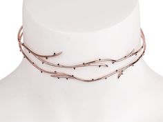 BETRAYAL CHOKER NECKLACE - nOir Jewelry Adjustable Rose Gold Metal Choker, Adjustable Rose Gold Choker, Elegant Adjustable Rose Gold Choker, Luxury Pouch, Layered Necklaces, Rose Gold Plates, Ring Sets, Arrow Necklace, Vines