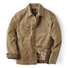 A burly, heavyweight work jacket that’s quilted and flannel-lined for warmth and comfort Rugged Gentleman Style, Gentleman Style Summer, Filson Jacket, Waxed Canvas Jacket, Wax Man, Flint And Tinder, Mens Rugged, Barn Jacket, Canvas Work