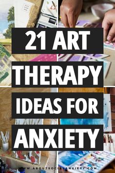 Are you looking for art therapy ideas for anxiety? This post shares 21 ideas you can use right away to reduce your stress and anxiety. Art therapy ideas include everything from creating a vision board to doing some mindful coloring. Also sharing art therapy paint ideas, art therapy for adults ideas, and expressive art therapy ideas. Family Art Therapy Directives, Therapy Art Journal, Art Therapy Projects For Seniors, Art Therapy Printables, Creative Art Therapy Activities, Recreation Therapy Mental Health, Art As Therapy