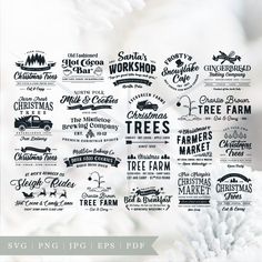 christmas tree farm svg bundle