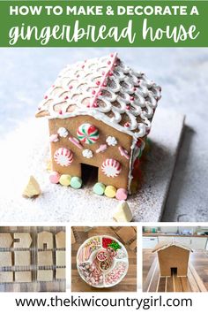 how to make and decorate a gingerbread house from the kiwicountrygirl com