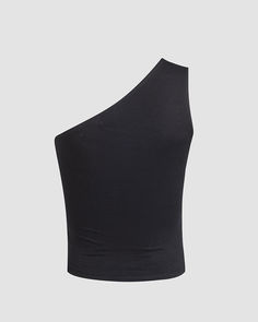 Details: Tank top with one-shoulder designLength: NormalSleeve Length: SleevelessMaterials: 95% Cotton + 5% Spandex Stretch One-shoulder Crop Top, Black Stretch One Shoulder Top With Asymmetrical Neckline, Black Stretch One-shoulder Top With Asymmetrical Neckline, Black Off-shoulder Fitted Tank Top, Black Tank Top With Asymmetrical Neckline For Parties, One-shoulder Stretch Crop Top, Solid Stretch One Shoulder Top, Black Stretch One-shoulder Tank Top, Solid Stretch One-shoulder Top