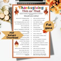 thanksgiving printables for kids and adults to use in the classroom or at home