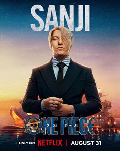 the poster for sanji one piece