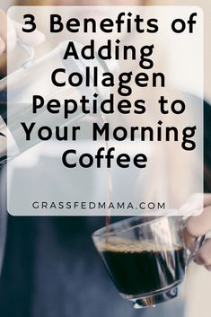 Learn the Benefits of Adding Collagen Peptides to your diet and one simple way to make sure you don't miss a day is this healthy tip! Collagen Coffee Recipe, Peptides Benefits, Collagen Peptides Benefits, Metabolism Supplements, Collagen Coffee, Collagen Recipes