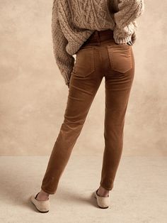 Mid-Rise Skinny Stretch-Corduroy Pant | Banana Republic Winter Stretch Corduroy Pants, Stretch Corduroy Bottoms For Winter, Winter Corduroy Fitted Jeans, Here There And Everywhere, Corduroy Pant, Fashion Wishlist, Raw Material, Corduroy Pants, Ankle Length